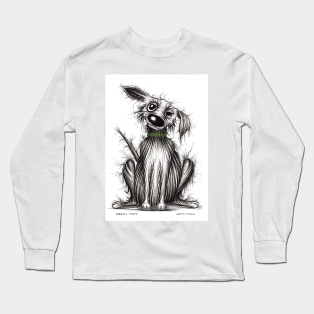 Scruffy mutt Long Sleeve T-Shirt by Keith Mills